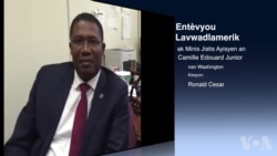 Entèvyou Lavwadlamerik ak Minis Jistis Ayisyen Camille Edouard Junior