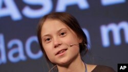 La activista sueca Greta Thunberg estará entre los presentes en el Foro Mundial Económico que arranca el martes en Davos, Suiza. Ella y Trump están entre los oradores previstos para la inauguración. Foto AP.