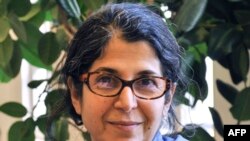 FILE - A handout picture from 2012, released July 16, 2019, by the Paris Institute of Political Studies, shows French-Iranian academic Fariba Adelkhah.