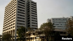 FILE - Turkey's Central Bank headquarters in Ankara.