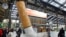 FILE - A symbolic cigarette butt is set up inside Gare de Lyon railway station, in Paris, Dec. 4, 2012, as part of a publicity campaign against rudeness, by Paris's public transport authority. 