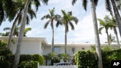 The Florida residence of Jeffrey Epstein is shown, July 10, 2019, in Palm Beach, Fla.