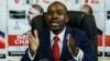 Nelson Chamisa lors d'une conférence de presse à Harare, le 17 juillet 2018.