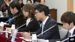 통일교육원에서 열린 대학생 모의 남북회담