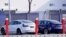 在中國的特斯拉上海廠裡生產的特斯拉Model 3 電動汽車。 （2019年12月2日）