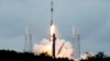 A SpaceX Falcon 9 rocket lifts off from the Cape Canaveral Space Force Station, Oct. 7, 2024 at Cape Canaveral, Florida, carrying a European spacecraft to an asteroid.