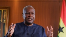 Ghana's President-elect John Mahama is sworn in