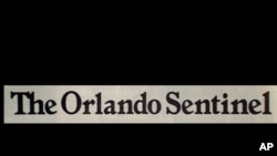 Cintillo del Orlando Sentinel, de Florida, uno de los cinco diarios que fueron notificados para cerrar sus salas de redacción al menos hasta enero de 2021.