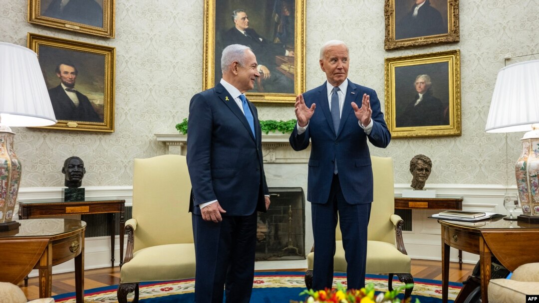 ABD Başkanı Joe Biden, İsrail Başbakanı Benyamin Netanyahu'yu Oval Ofis'te ağırlamıştı - 25 Temmuz 2024