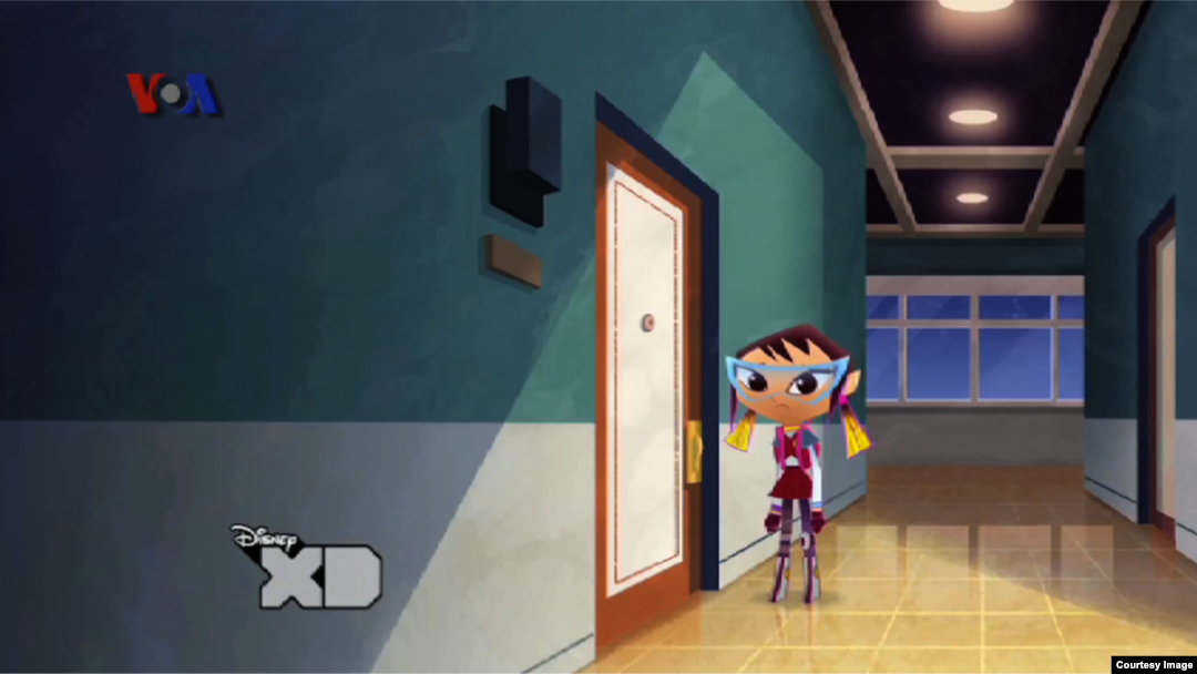 Tokoh Sashi dalam 'Penn Zero: Part Time Hero' yang disuarakan Tania Gunadi. (DisneyXD)