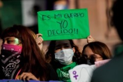 Demonstrasi antiaborsi di Meksiko. (Foto; Reuters)