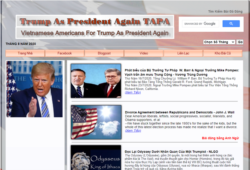 Trang Web của nhóm người Việt ủng hộ TT Trump tái cử - TAPA.