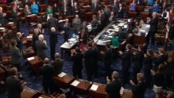 Senators Welcome McCain for Vote