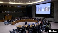 Una visión general durante una reunión del Consejo de Seguridad sobre el conflicto entre Israel y el grupo islamista palestino Hamas en la sede de la ONU en Nueva York, EEUU, el 24 de octubre de 2023.