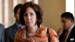 FILE - Roberta Jacobson, U.S. assistant secretary of state for Western Hemisphere affairs, will lead the U.S. delegation to Cuba.