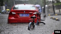 中國北京最近發生罕見洪災