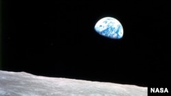 Earthrise it was seen from Apollo 8.