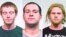 Chicago - OTAN - Los acusados fueron identificados (de izquierda a derecha) como Brian Church, Jared Chase y Brent Betterly.