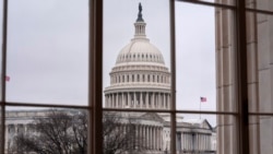 Gedung Capitol terlihat dari salah satu sudut di gedung Cannon House di Washington, dalam foto yang diambil pada 13 Februari 2025. (Foto: AP/J. Scott Applewhite)