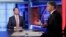 Donald Trump Jr. (trái), được Sean Hannity phỏng vấn trong chương trình truyền hình Fox News tại New York, ngày 11/7/2017