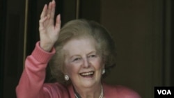 Former British Prime Minister Margaret Thatcher