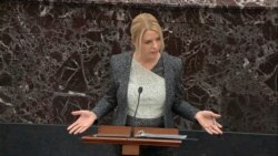 In this image from video, White House adviser and former Florida Attorney General Pam Bondi speaks during the impeachment trial against President Donald Trump in the Senate at the U.S. Capitol in Washington, Jan. 27, 2020.
