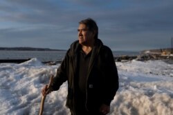 Patrick Pletnikoff, mayor of St. George Village, poses for a press photo in Anchorage, Alaska, U.S., April 2, 2021. Picture taken April 2, 2021. REUTERS/Nathan Howard