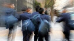 Boys leaving a school in Tokyo in a 2007 photo