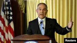 Scott Pruitt, Kepala Badan Perlindungan Lingkungan AS atau EPA (foto: dok).