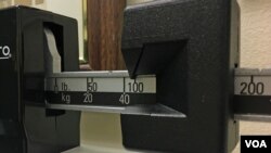 A photo shows a closeup of a beam scale in a Federal building in Washington, D.C., June 18, 2019. (Photo: Diaa Bekheet). Preschoolers on government food aid have grown a little less pudgy, a U.S. study found.