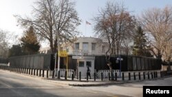 FILE - A general view of the U.S. Embassy in Ankara, Turkey, Dec. 20, 2016. 