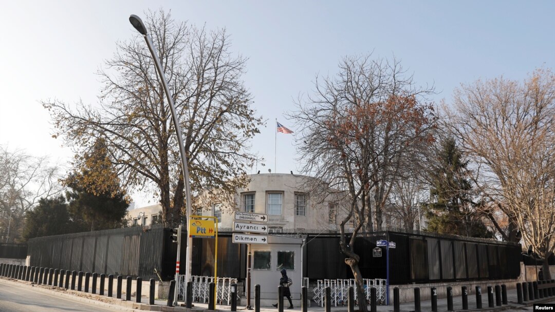Kedutaan Besar Amerika Serikat di Ankara, Turki. (Foto:Dok) 