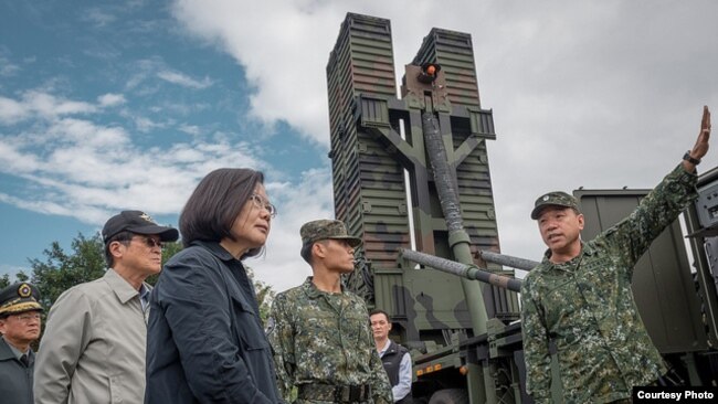 台湾总统蔡英文2019年1月15日视察花莲东部防卫指挥部 （台湾总统府提供）