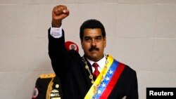 Ông Nicolas Maduro sau lễ tuyên thệ nhậm chức ngày 19/4/2013.