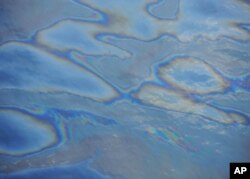 Aerial images of the Deepwater Horizon oil spill taken from a US Coast Guard HC-144 aircraft.