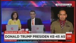 Laporan Langsung VOA untuk CNN Indonesia: Pelantikan Presiden ke-45 AS, Donald Trump