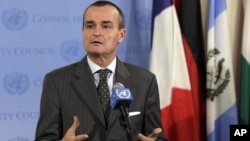 安理會現任主席、法國大使阿諾德