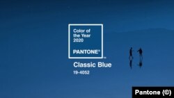 This is the Pantone color of the year 2020 Classic Blue.