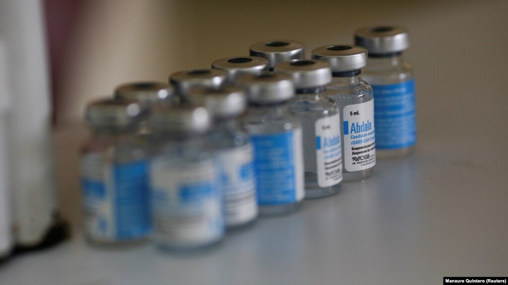 Vaccine Abdala của Cuba được tiêm ở Caracas, Venezule, hồi tháng 7/2021.