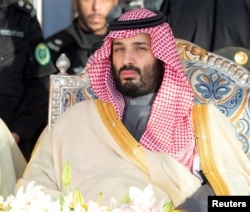 FILE - Saudi Arabia's Crown Prince Mohammed bin Salman attends a graduation ceremony for cadets from the King Faisal Air Academy in Riyadh, Saudi Arabia, Dec. 23, 2018.