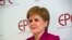 FILE - Scotland's First Minister Nicola Sturgeon speaks at the European Policy Center in Brussels, February 10, 2020. 