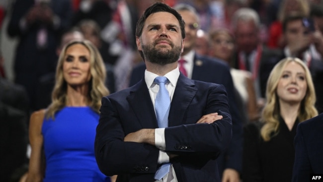 Ohio Senatörü J.D. Vance, Milwaukee'deki Cumhuriyetçi Parti Ulusal Kurultayı'nda.