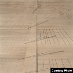 “Untitled” by Nasreen Mohamedi is part of the Nasreen Mohamedi retrospective currently on display at the Met Breuer. (Photo courtesy of The Met Breuer)