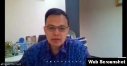 Kepala Ekonom Bank BCA, David Sumual dalam sebuah webinar (foto: screenshot)