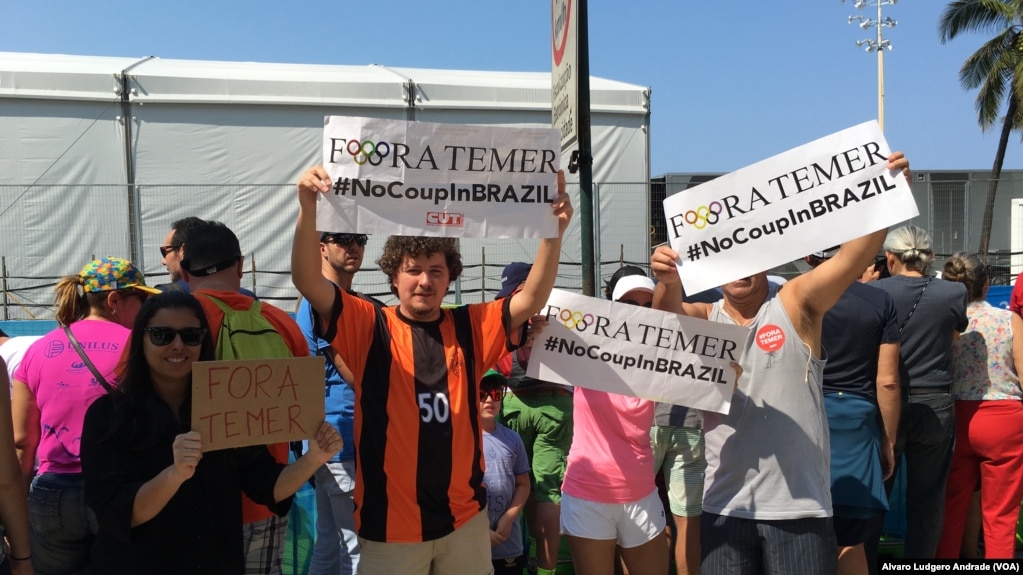 Protestos contra o Presidente brasileiro Michel Temer, Rio de Janeiro