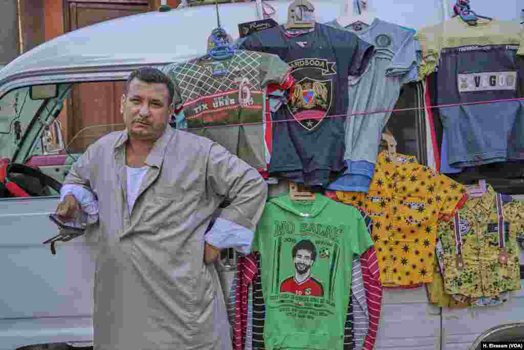 Salah donates money to projects in Nagrig, but his image also yields riches for local vendors who have been doing brisk business in the runup to the World Cup. Familiarity sells. &ldquo;I have known Mohamed Salah since he was 10 a year-old boy.&quot; says a street vendor. &quot;He was always a polite and and decent child and that is why I am super excited to be selling T-shirts with his photos and name.&rdquo;