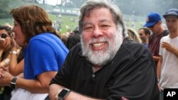 FILE - Steve Wozniak attends Outside Lands Music Festival at Golden Gate Park, Aug. 8, 2015, in San Francisco, Calif. 
