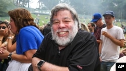 FILE - Steve Wozniak on Aug. 8, 2015, in San Francisco.