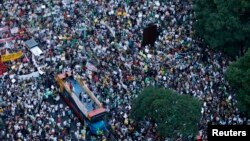 Demonstrasi di Rio de Janeiro untuk (20/6).