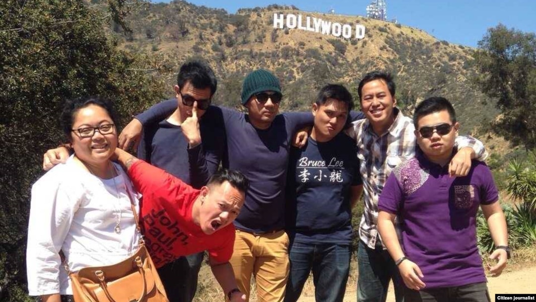 Pandji Pragiwaksono (ke-2 dari kanan) bersama tim di Los Angeles, California (foto/dok: Endah Redjeki).